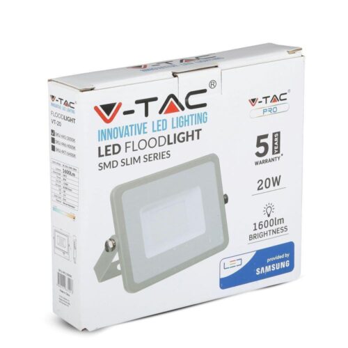 NAŚWIETLACZ LED 20W V-TAC VT-20 6400K 1600lm